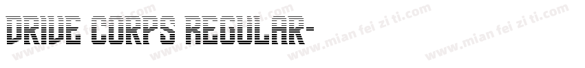 Drive Corps Regular字体转换